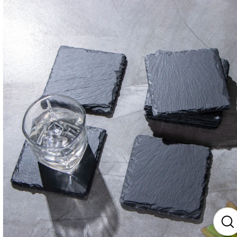 Uber appliance Slate Stone Drink Coasters set of Five